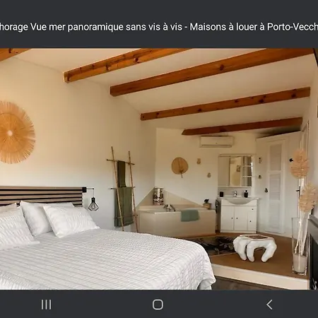 Villa Anchorage Vue Mer Panoramique Piscine A Debordement Privee Porto-Vecchio (Corsica)